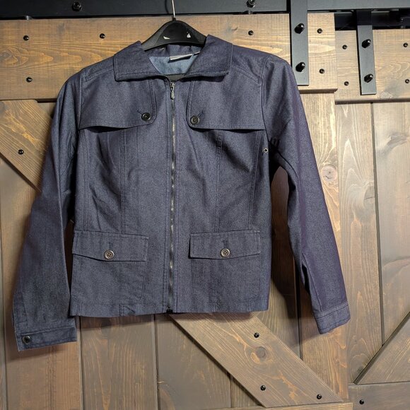 Studio SW Works med denim stretch jean jacket size M - Picture 1 of 2